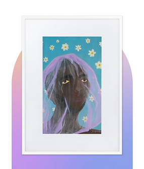 Dream a Dream of Daisies and Me Framed Print WHITE 50x70 Mock-Up Staged.png