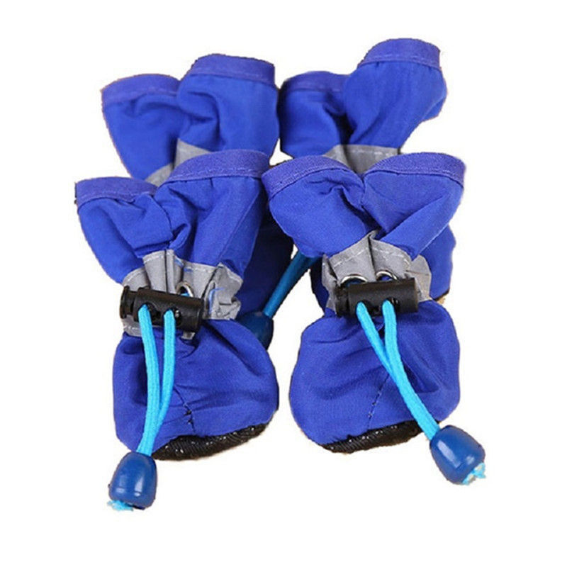 Thumbnail: 4pcs/set Waterproof Pet Dog Shoes  Anti-slip Rain Boots