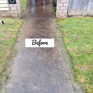 Wet walkway needs cleaning