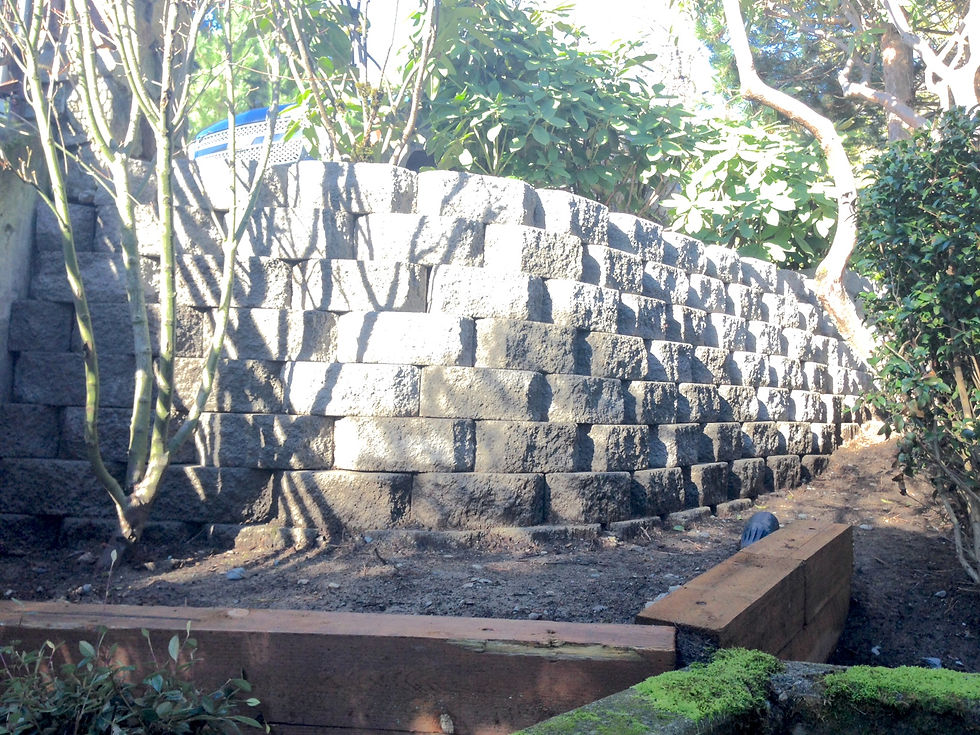 Union Bay Retaining Wall Build