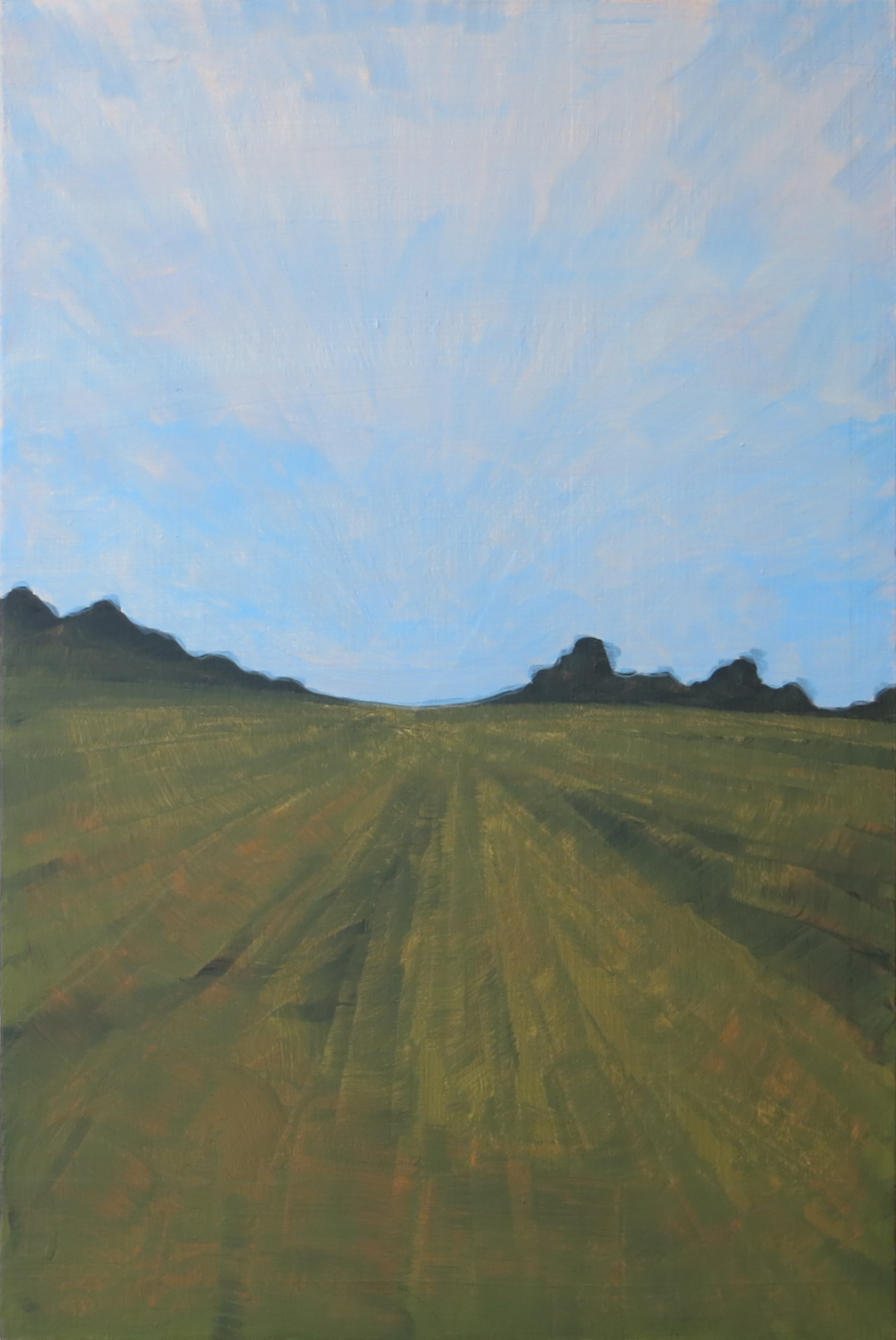 Nordnorsk Kunst. Visual arts. Landscape art. Minimalism. Acrylics on plywood. Finnmark. Northern Norway nature. Abstract art.