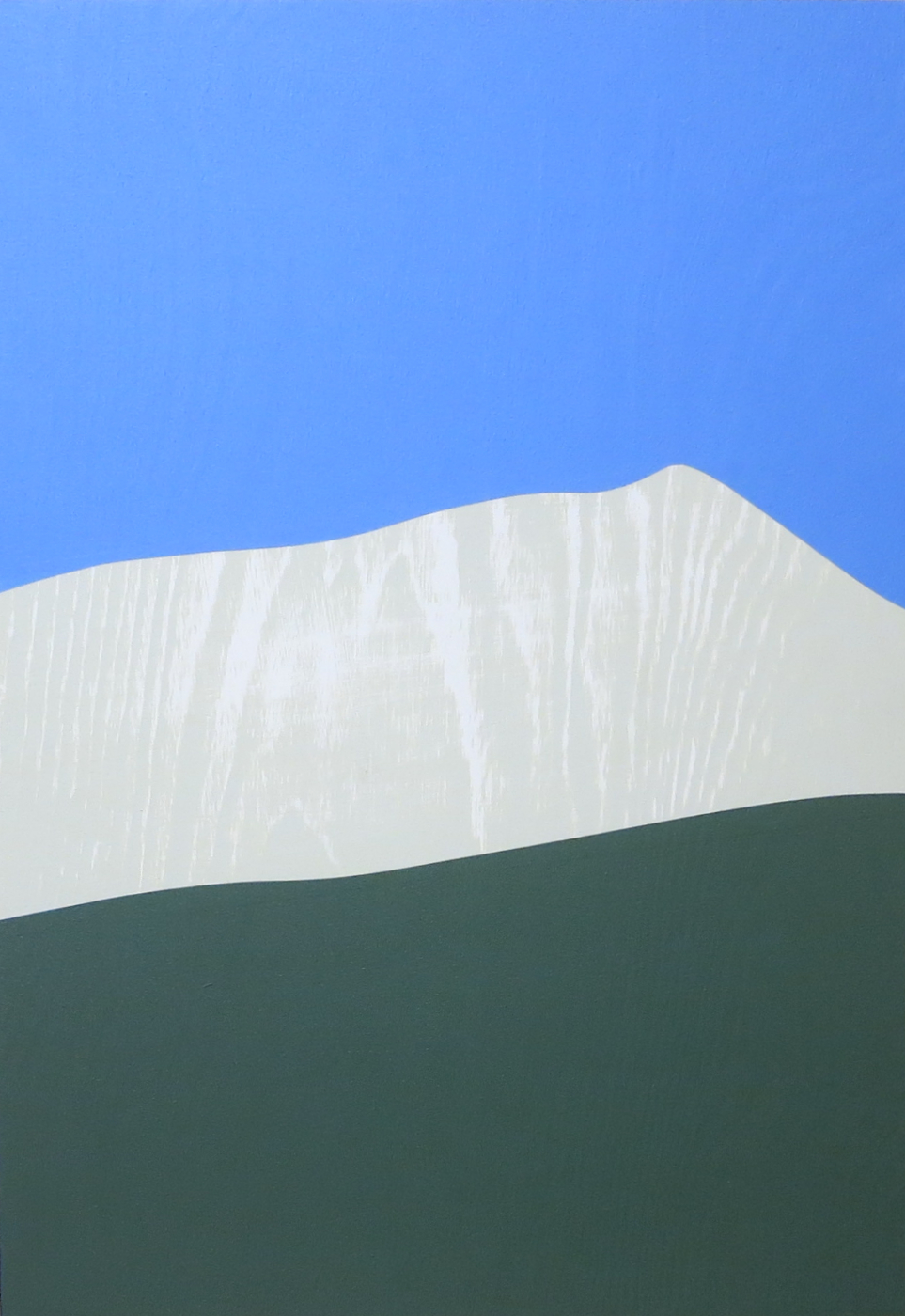 Visual arts. Landscape art. Minimalism. Acrylics on plywood. Mountain. Northern Norway nature. Abstract art.