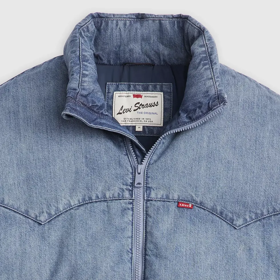 Thumbnail: Levi's western super down denim puffer jacket