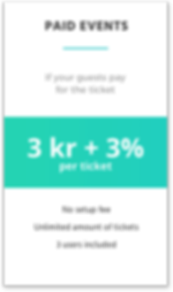 Paid events price
