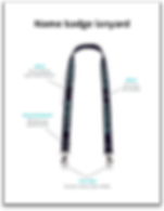 Sustainable lanyard in recycled playstic