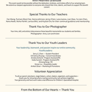 1st PAHA Benefit Concert in Basking Ridge, NJ (2nd Session)