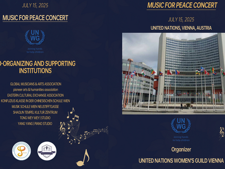 2025 Pioneer Arts & Humanities Association Vienna Music Trip and 3rd UN Concert for Peace