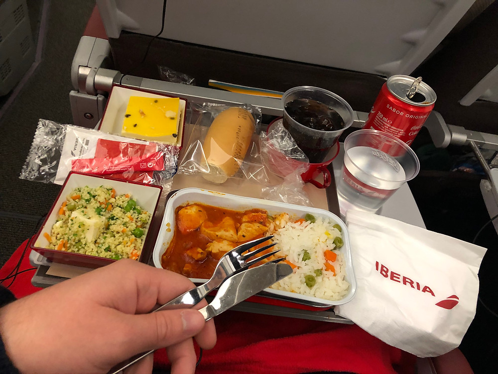 Comida Serviço de Bordo Iberia