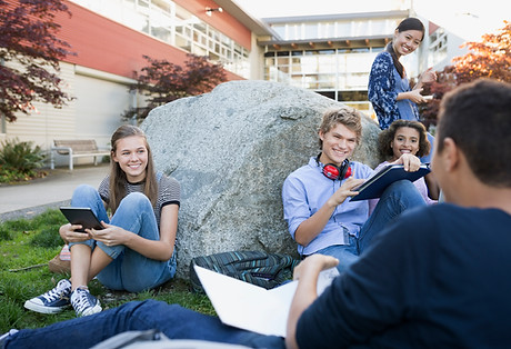 Students on a Break