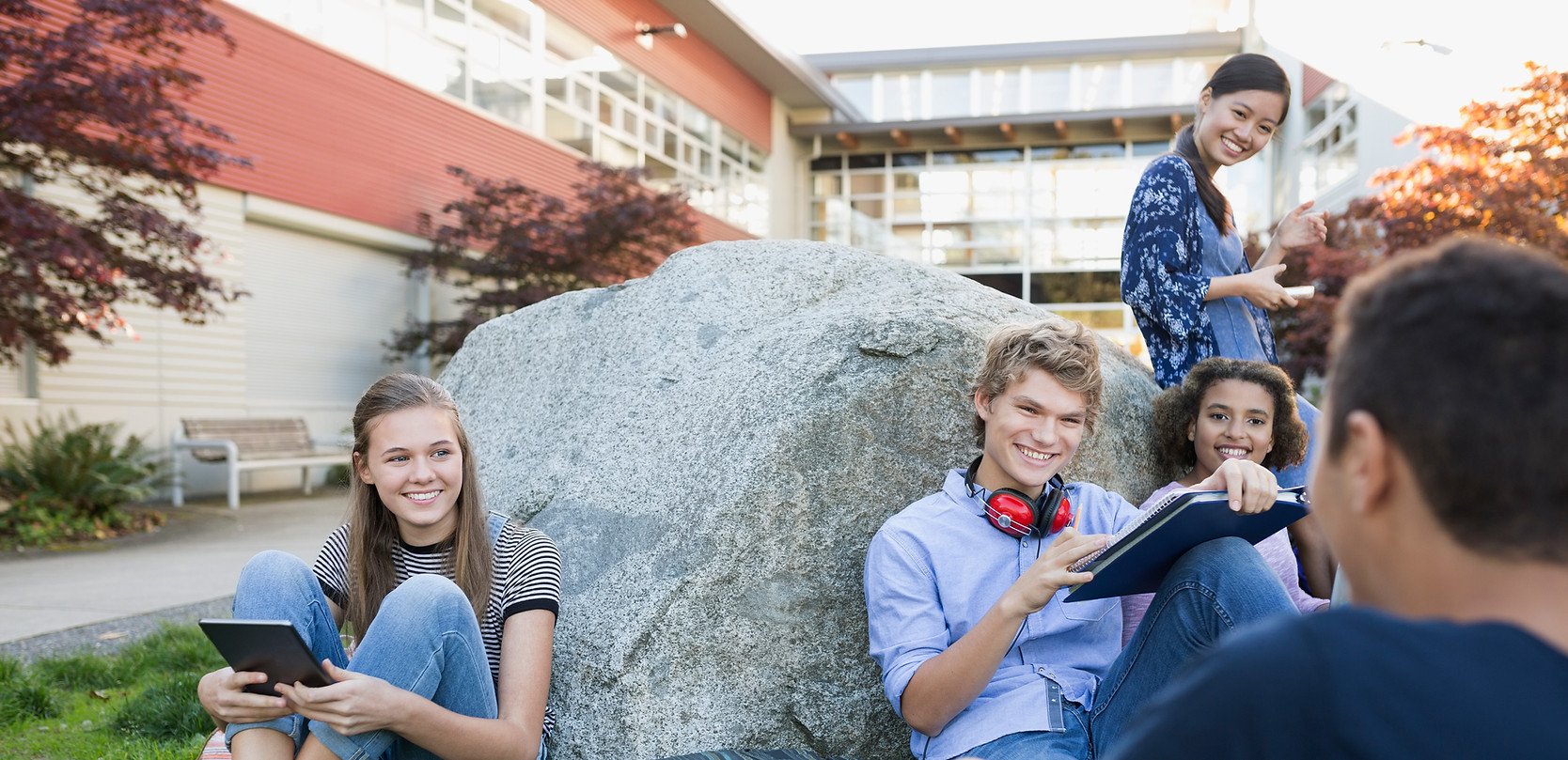 Students on a Break