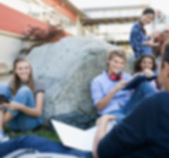 Les étudiants sur une pause