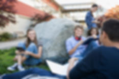 Les étudiants sur une pause