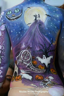Bodypainting Tim Burton Inspiration