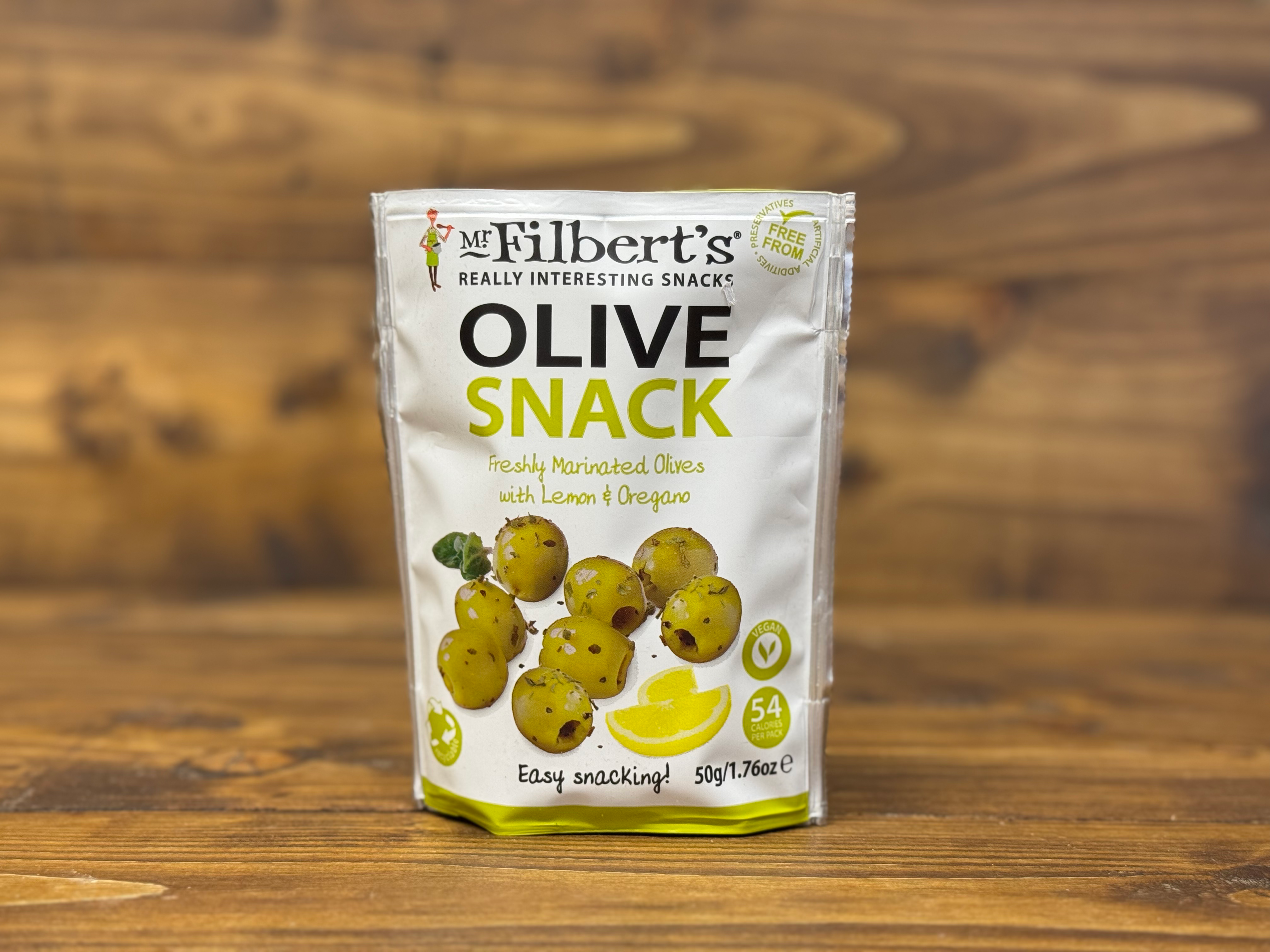 Lemon & Oregano Olive Snack | Mr Filbert’s