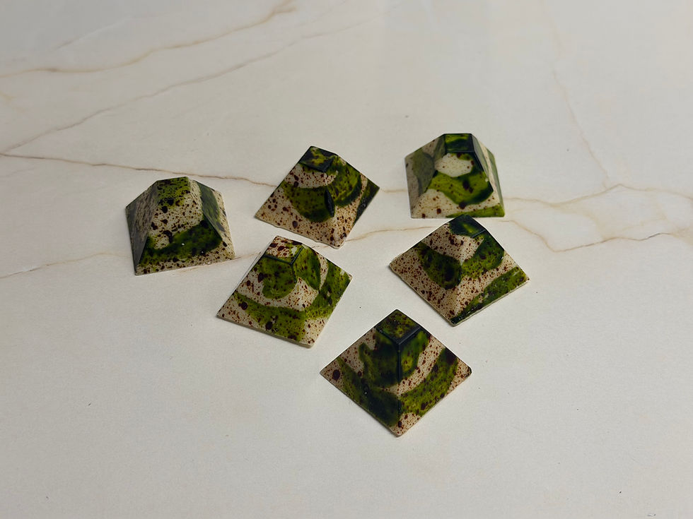 white chocolate pistachio