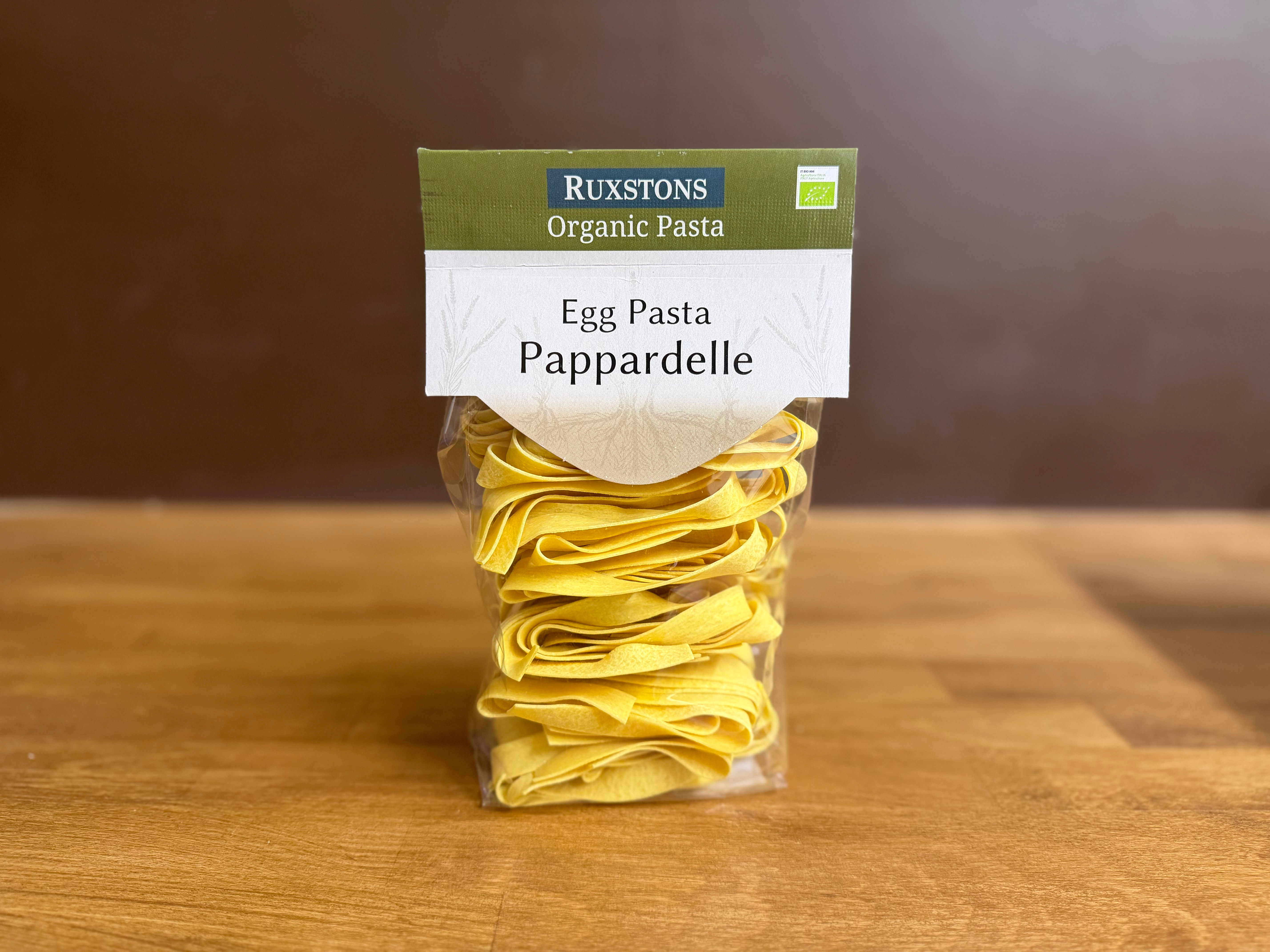 organic egg pasta pappardelle