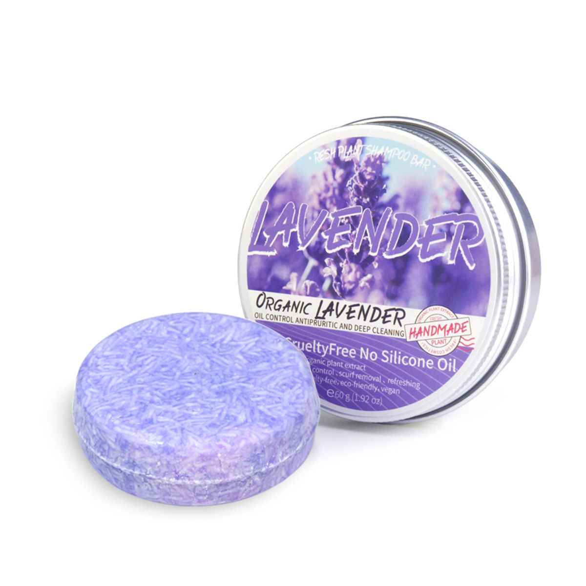 Lavender Shampoo Oil Control Refreshing Hair Smooth Oily Scalp Solution No Silic