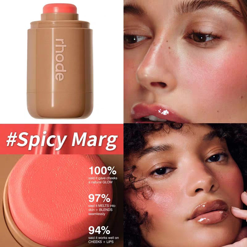 Thumbnail: Makeup Cheek Blush Cream Blusher Stick Lip Gloss Phone Case for iPhone 16 17 Pro