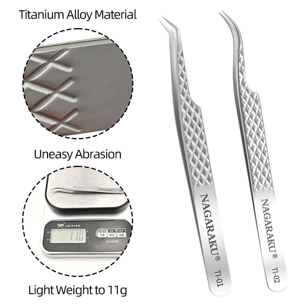 Thumbnail: NAGARAKU Eyelash Extension Tweezers Makeup Stainless Steel Eyelash 3D accurate C