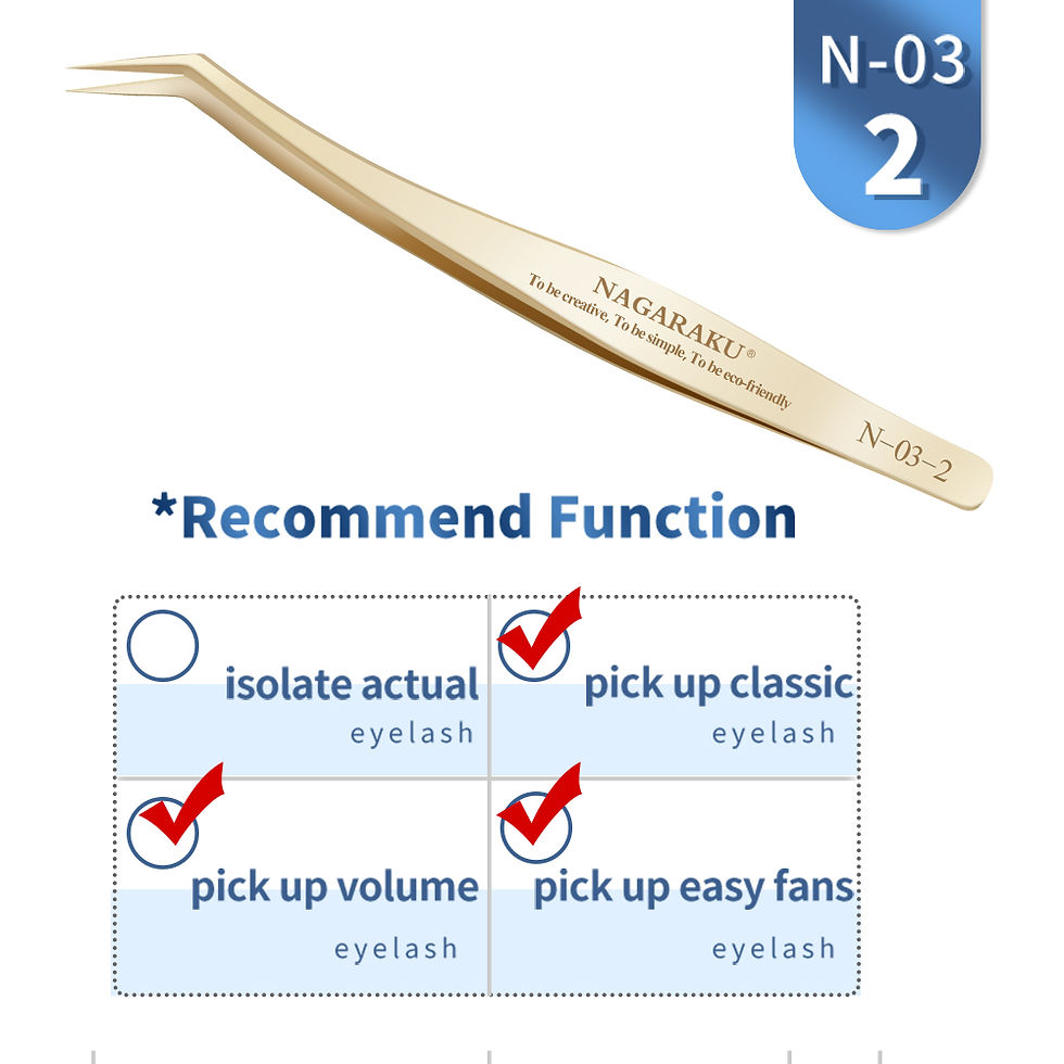 Thumbnail: NAGARAKU Eyelash Extension Tweezers Makeup Stainless Steel Eyelash 3D accurate C