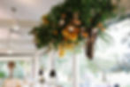 floral ceiling install for guests to walk under at a wedding at the Audubon Clubhouse by Leaf + Petal NOLA