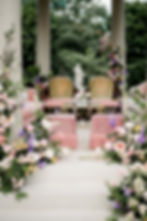 elms mansion gazebo lounge furniture, New Orleans florist, leaf + petal