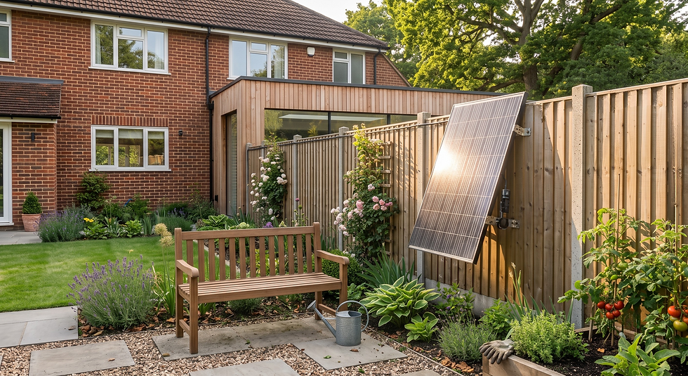 Plug in Solar Fence Mounted