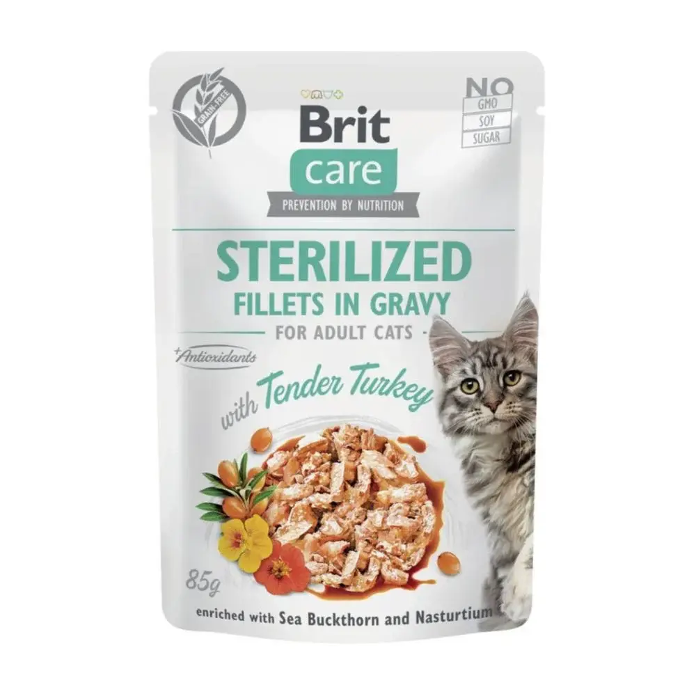 PATE FILLETS IN GRAVY ESTERILIZADO TURKEY 85GR