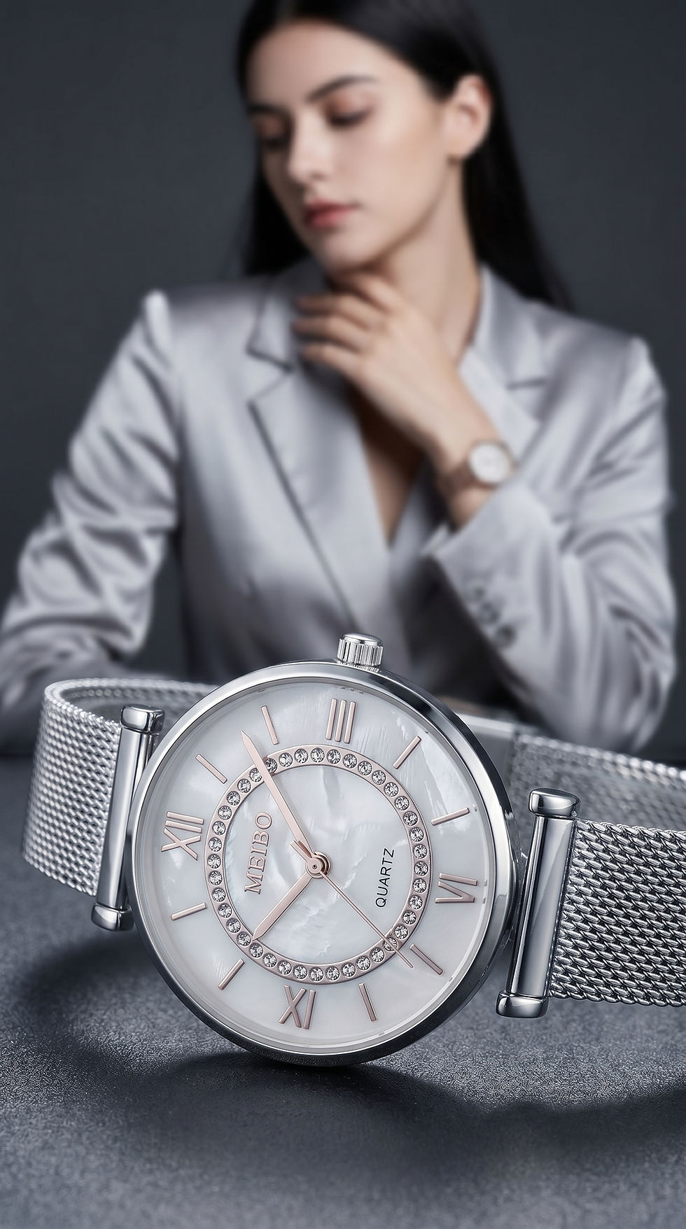 Thumbnail: Large Face Watch - Rose Gold Or Silver