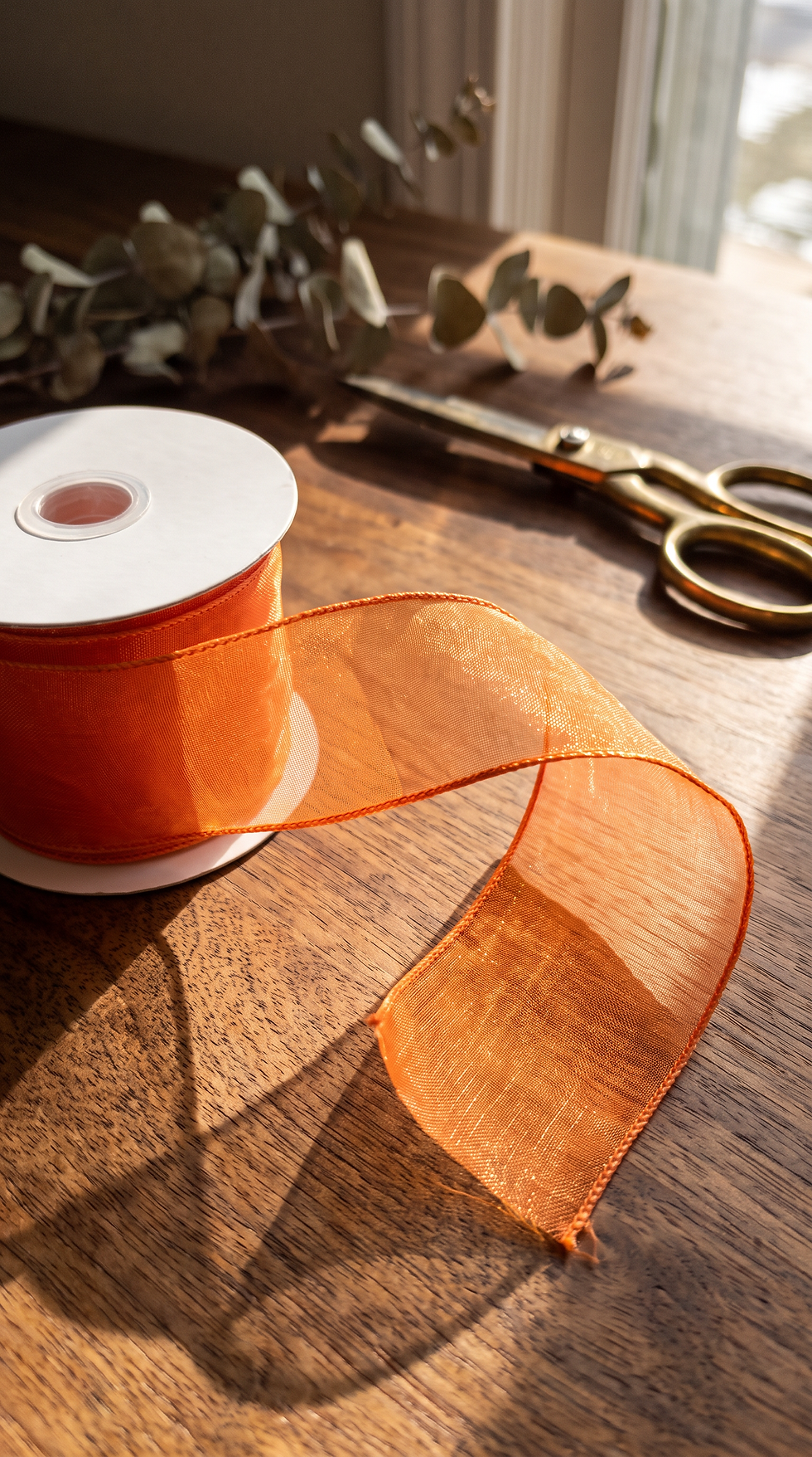 Organza ribbon Orange