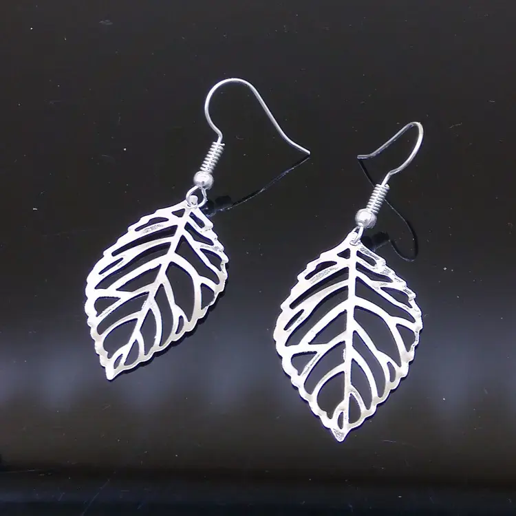 Silver Leaf Earrings