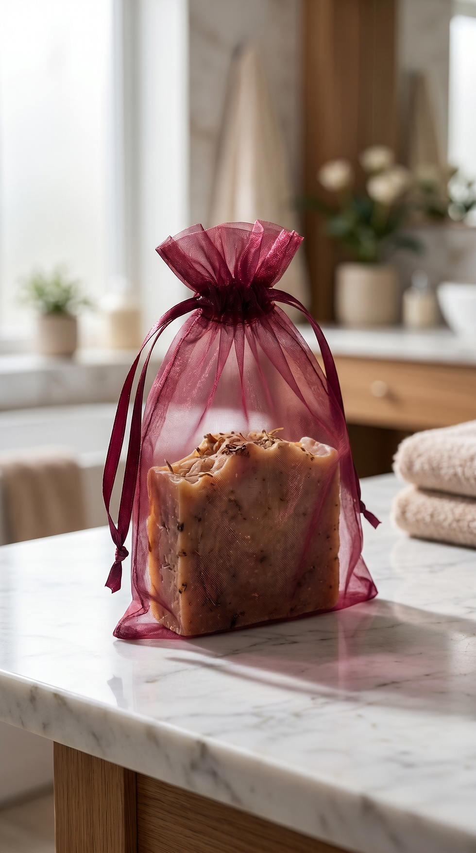 Organza Gift Bag Plum