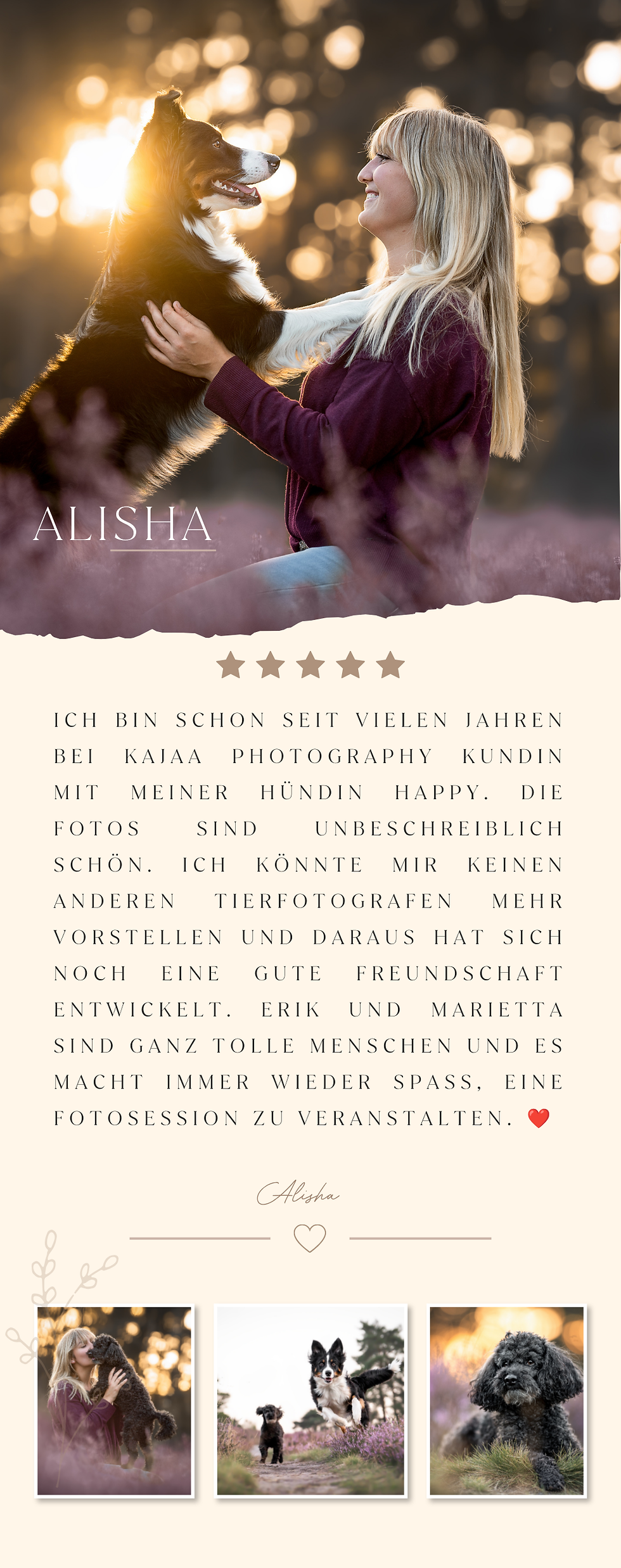 Rezension für Tierfotografen in Hamburg