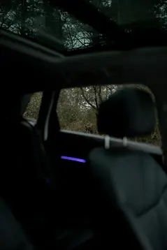 Araba içi ve panoramik cam tavan görüntüsü, dışarıda orman manzarası. Kenan Söğüt-Fotoğraf&Video Prodüksiyonu.