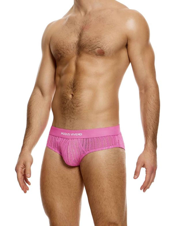 Thumbnail: Striped Crochet Classic Brief