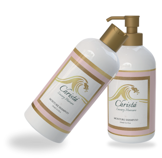 Christa Luxury Hair Care Moisture Shampoo bottles