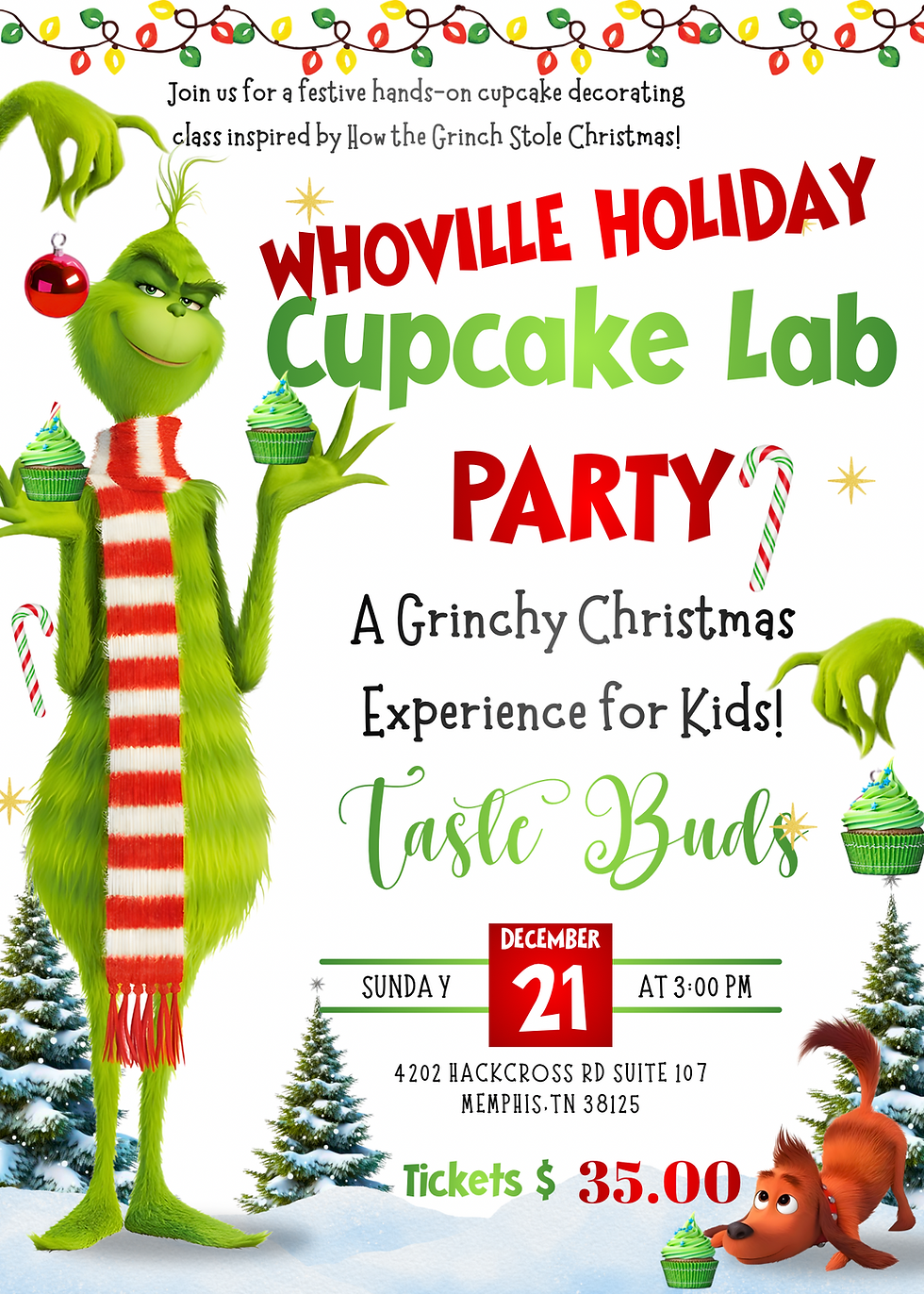 WHOVILLE HOLIDAY CUPCAKE LAB PARTY