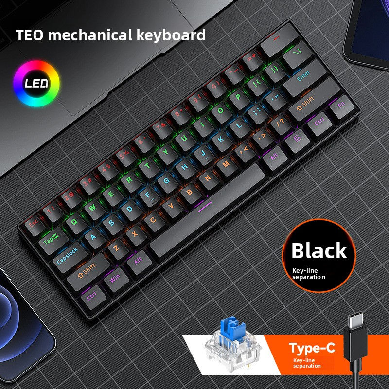 Thumbnail: Mechanical keyboard with blue switches