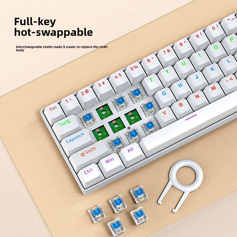 Thumbnail: Mechanical keyboard with blue switches