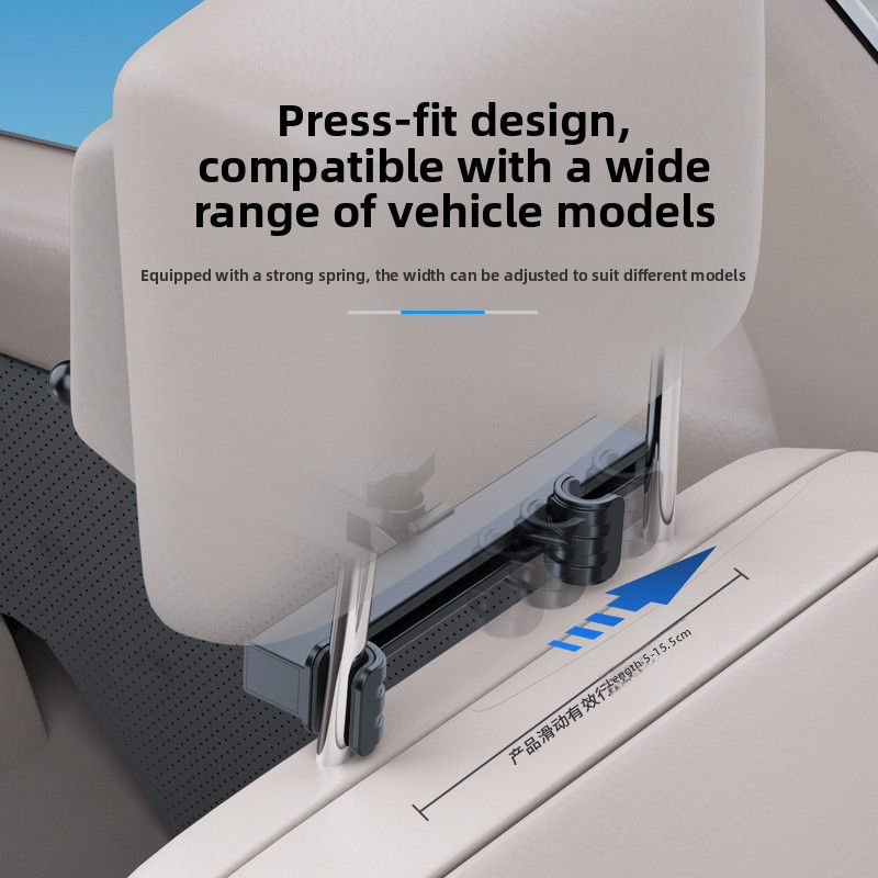 Thumbnail: Car-Mounted Phone Holder for Rear Seat Headrest