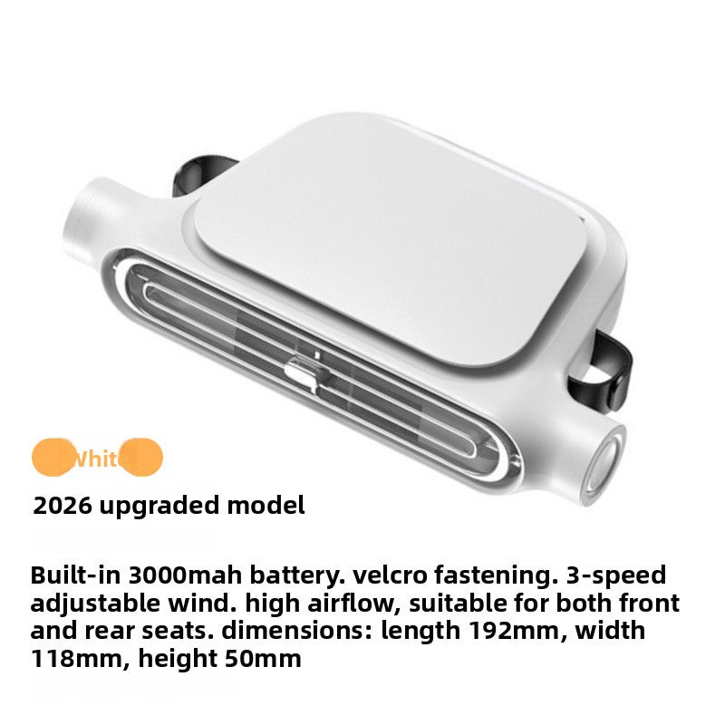 Thumbnail: USB Bladeless Car Seat Cooling Fan