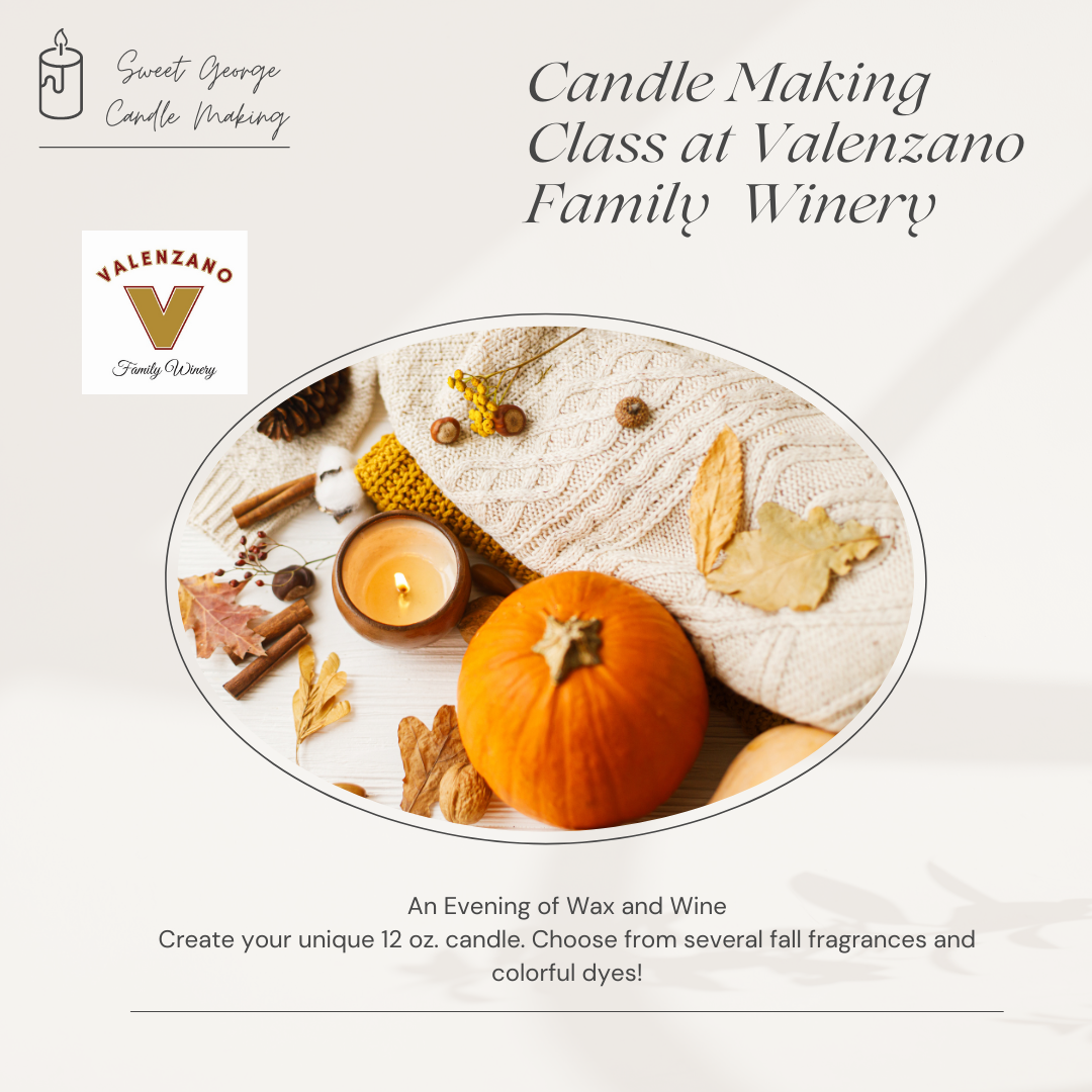 Candle Making Class at Valenzano Family Winery Sweet