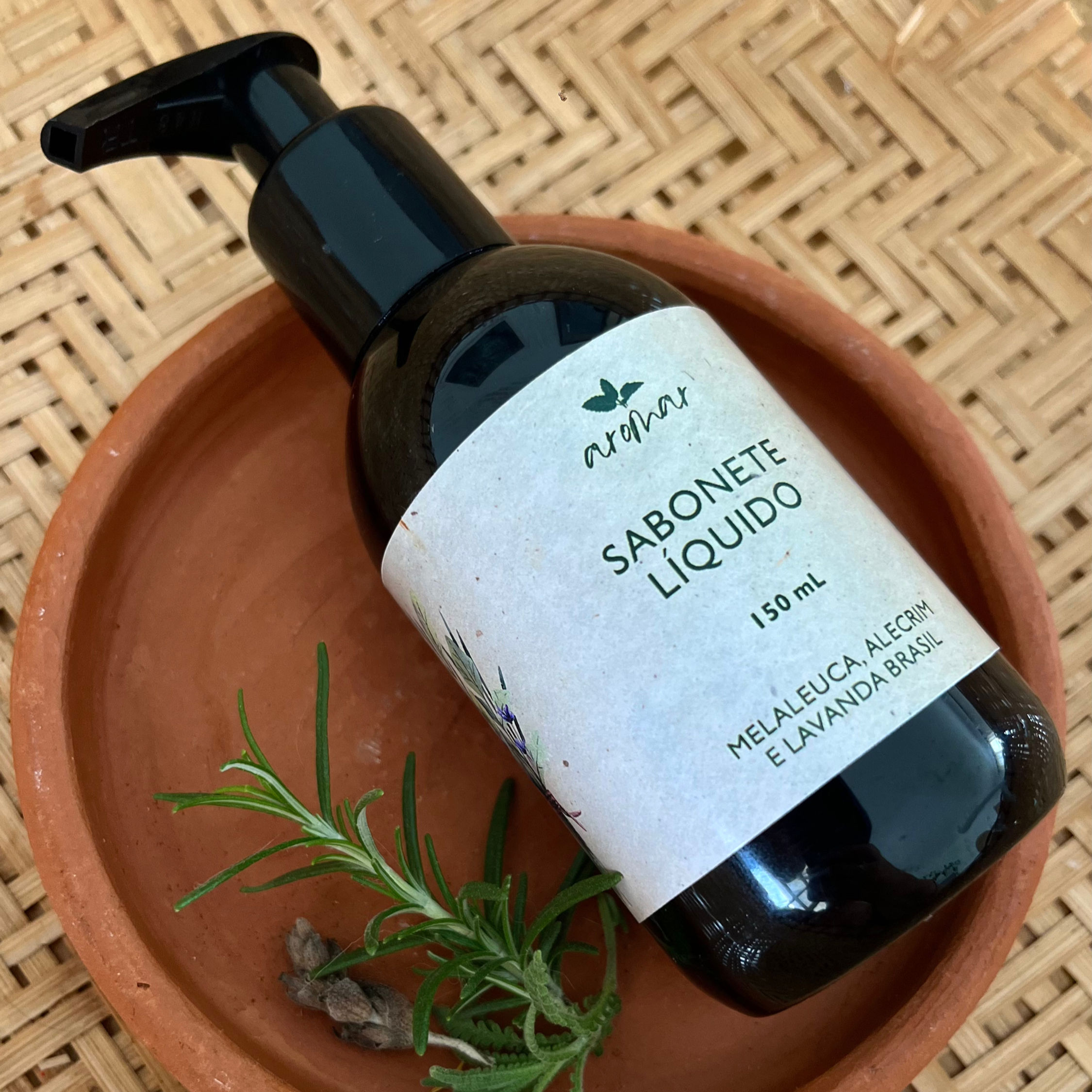 Sabonete Natural Facial - alecrim, melaleuca e lavanda brasileira