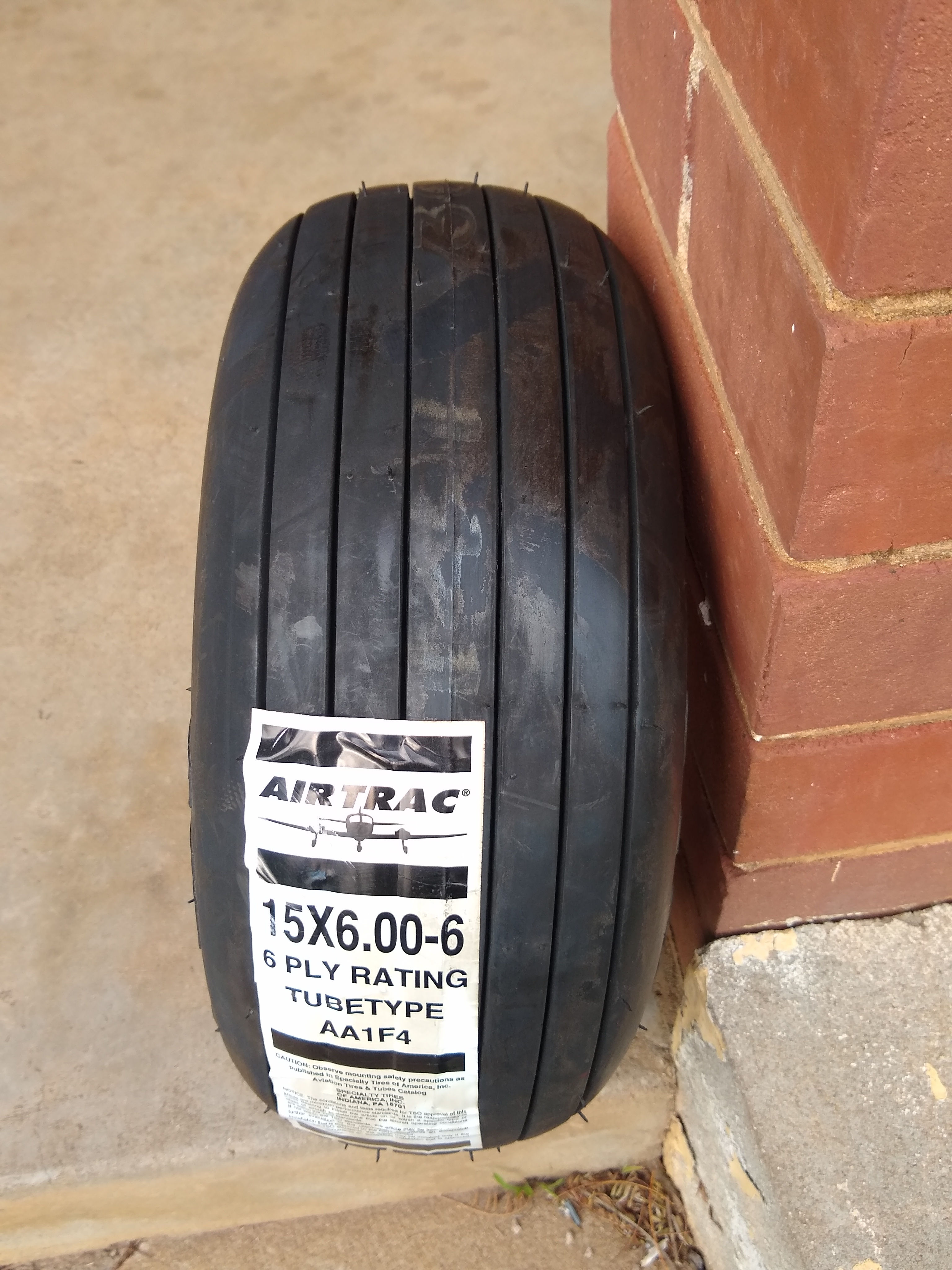 STA Air Trac 15x6.00-6 6pr LSA tube type tyre