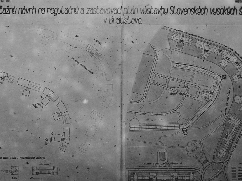 Eugen Kramár, Univerzitné mesto, súťažný návrh (1942) - spolupráca P.Andrík a A. Meliško, pohľad 2