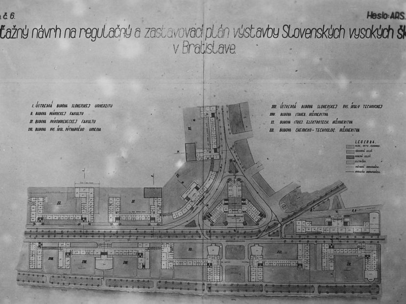 Eugen Kramár, Univerzitné mesto, súťažný návrh (1942) - spolupráca P.Andrík a A. Meliško, pohľad 3