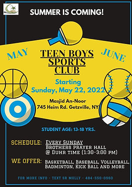 Teen Boys Sport Club