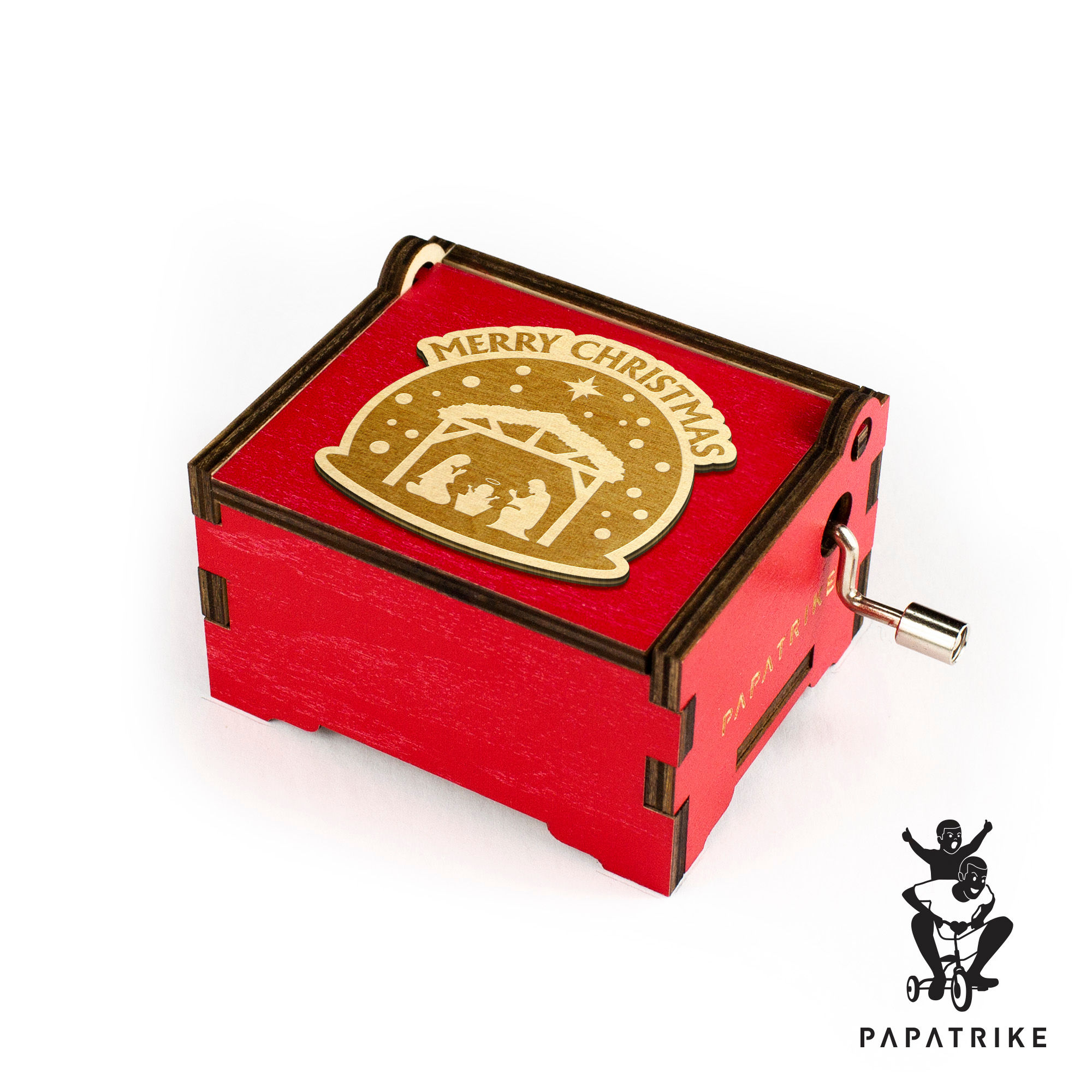 Jesus Born in A Manger Red Box