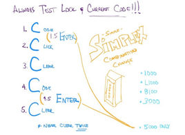 How to change your code or combination (Simplex)