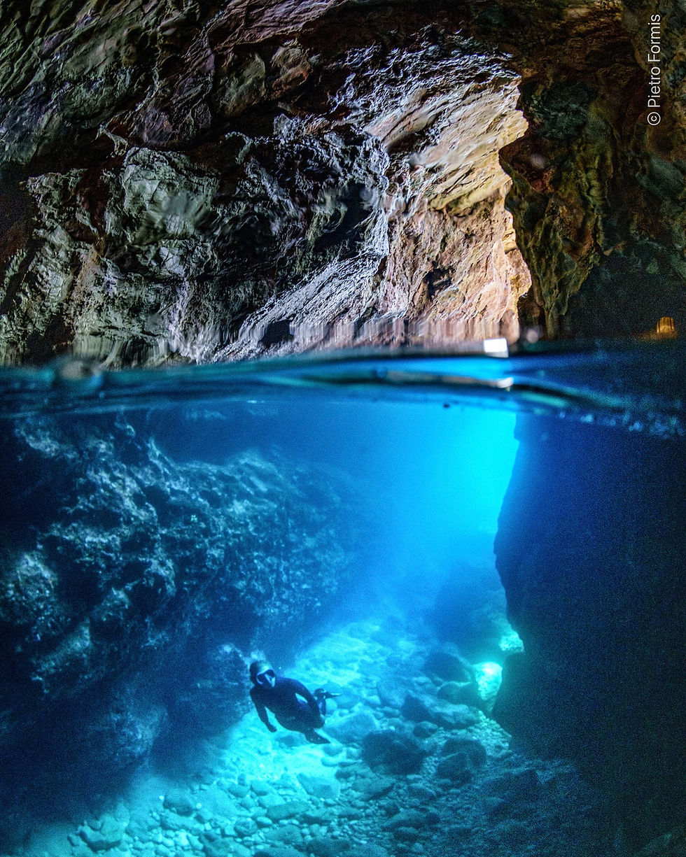 Snorkelling and diving in the clear waters of Molunat